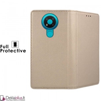 Telone smart magnet atverčiamas dėklas - auksinės spalvos (Nokia 3.4) Telone smart magnet atverčiamas dėklas - auksinės spalvos (Nokia 3.4)